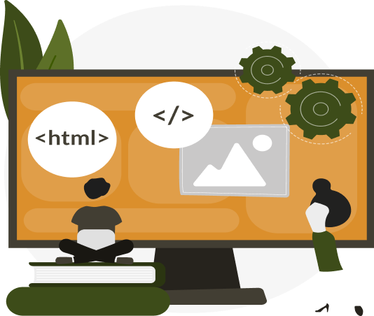 WordPress Development Illustration